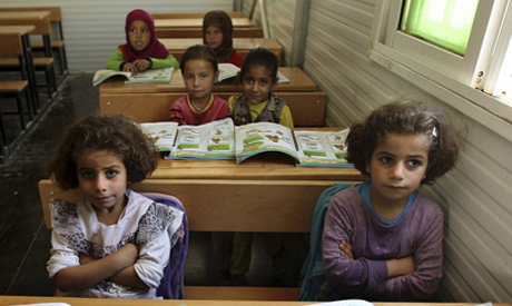Syrian school children