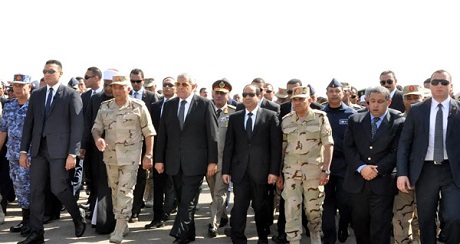 El-Sisi at the Funeral
