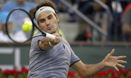 Roger Federer, of Switzerland