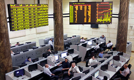 Traders work at Egypt