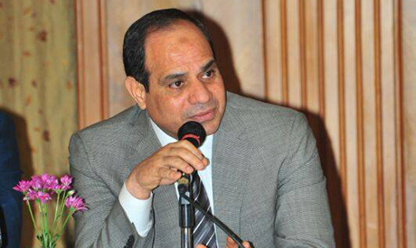 Presidential hopeful ex-minister of defense Abdel-Fattah El-Sisi