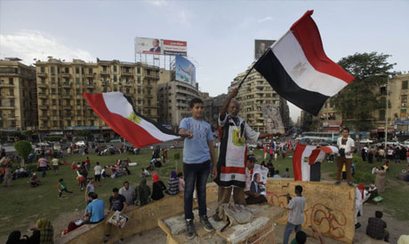 celebration in Tahrir Square, in Cairo, Egypt, Friday, May 30, 2014