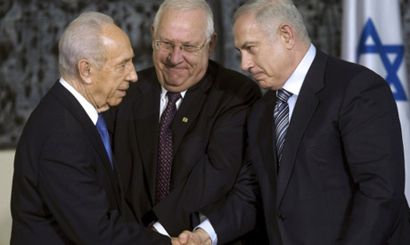  Benjamin Netanyahu, Shimon Peres, Reuven Rivlin