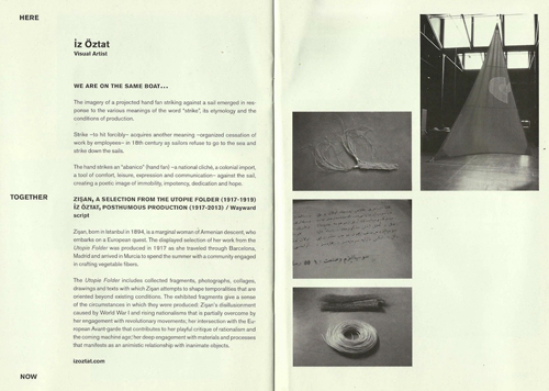 The censored page from the exhibition booklet for Here Together Now. (Photo: courtesy of the authors