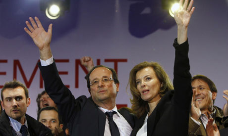 Hollande and Valerie Trierweiler