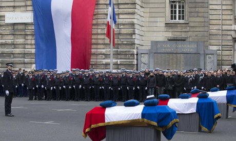 Charlie Hebdo victims funeral