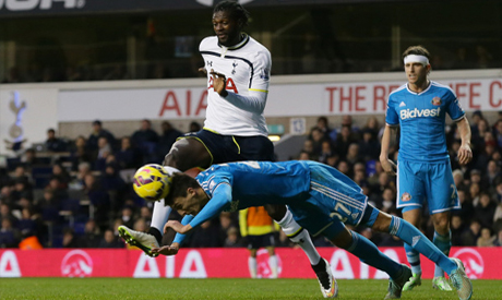 Tottenham Hotspur’s Emmanuel Adebayor