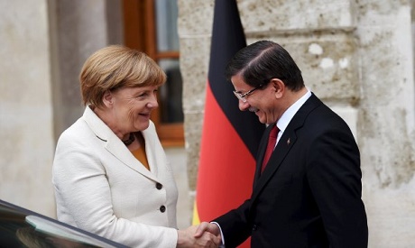 Merkel & Davutoglu 