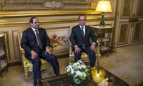 Sisi and Hollande 