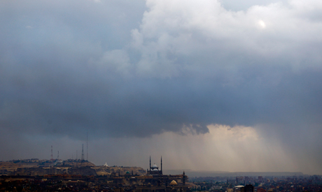 File Photo: Clouds gather during heavy rain and a cold spell in Egypt (Photo: Reuters)