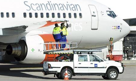 Scandinavian airline SAS Boeing