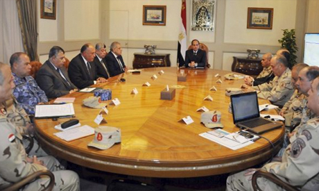 Sisi meeting with National Defense Council