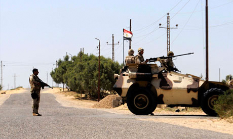 Egyptian army troops