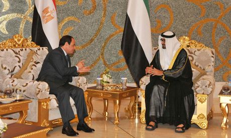 Sheikh Mohammed bin Zayed al-Nahayan with El-Sisi