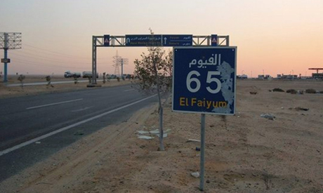 Cairo-Fayoum road