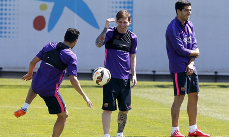 Messi, Pedro and Luis Suarez