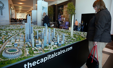 a model of a planned new capital for Egypt