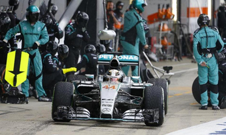 Mercedes formula one driver Lewis Hamilton