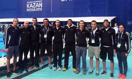 The Egyptian national swimming team