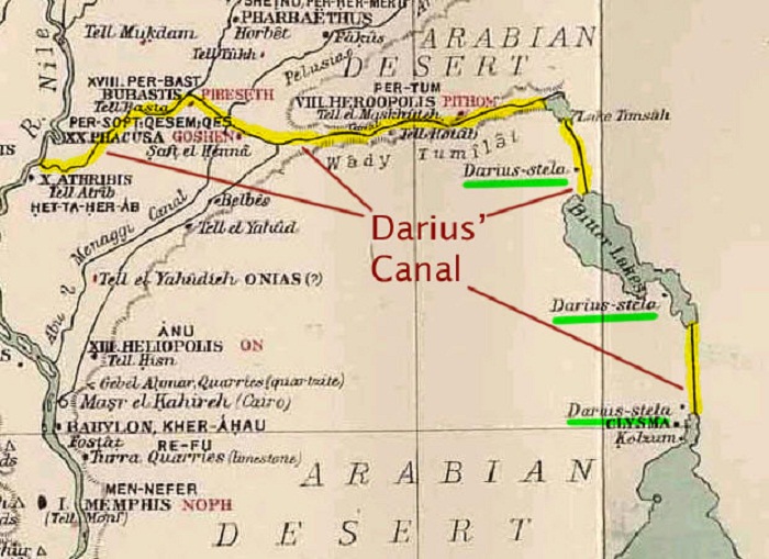 Map of Daruis Canal