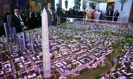 A model of a planned new capital for Egypt
