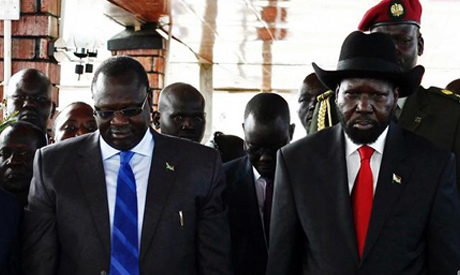 Salva Kiir and Riek Machar