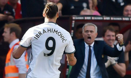 Jose Mourinho and Zlatan Ibrahimovic