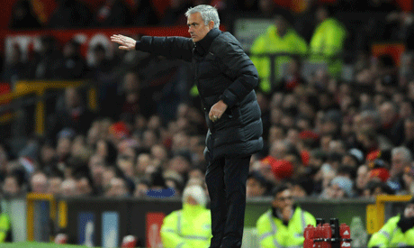 Manchester Unitedís team manager Jose Mourinho	