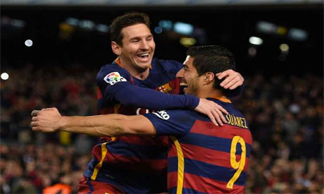 Messi and Luis Suarez