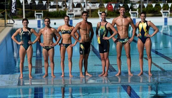 Members of the Australian Olympics swimming