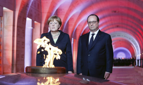 Hollande, Merkel