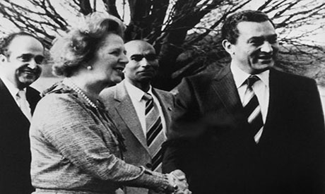 Mubarak and Thatcher 