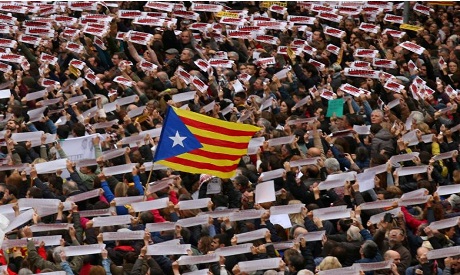 Protesters in Spain