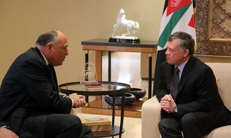 Shoukry and King Abdullah II 
