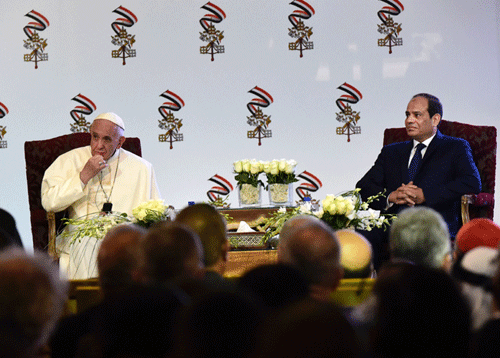 Pope With  Sisi