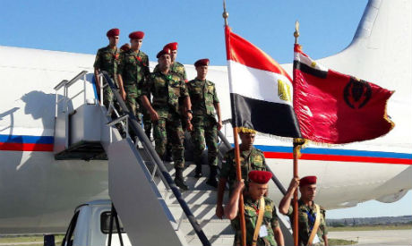 Egyptian paratroopers in Russia
