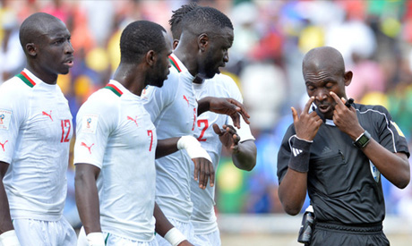 Ghaninan referee Josef Lamptey (Reuters)