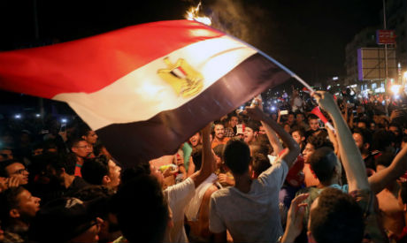 Egyptians celebrating World Cup qualification