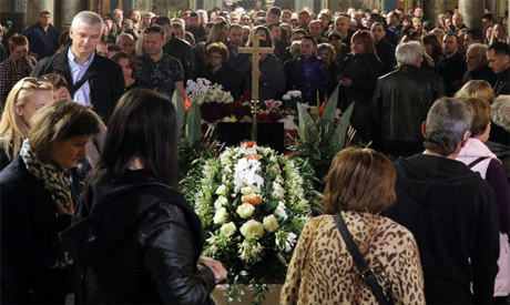 Funeral service of killed Bulgarian journalist Viktoria Marinova