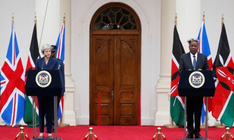 Theresa May, Uhuru Kenyatta