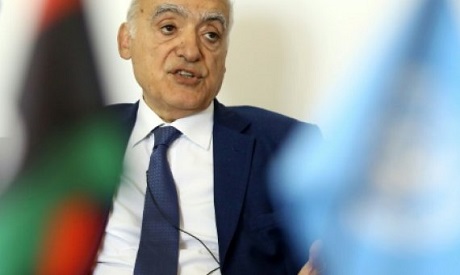Ghassan Salame, UN special envoy for Libya, speaks during an interview in Tripoli on September 29, 2
