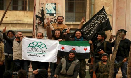 Rebel fighters in Syria