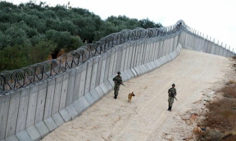 Border line between Turkey and Syria