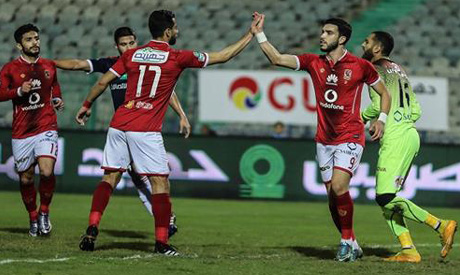 Ahly players (Al-Ahram)