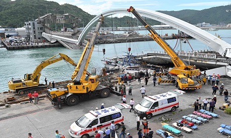 Bridge collapse in Taiwan  