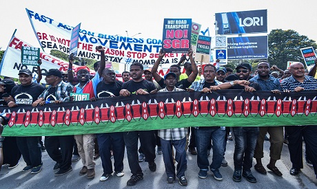 Demonstration in Kenya 
