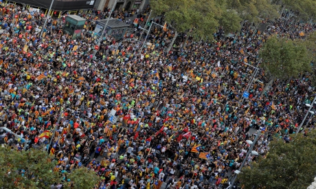 Catalan demonstrators