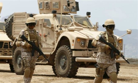 Saudi troops in Aden
