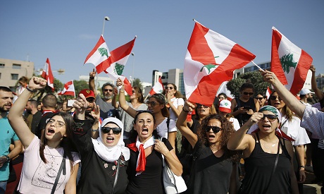 Lebanese women in protests 