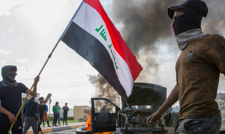Iraqi demonstrators 